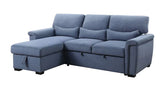 Haruko Blue Fabric Sectional Sofa Model 55540 By ACME Furniture